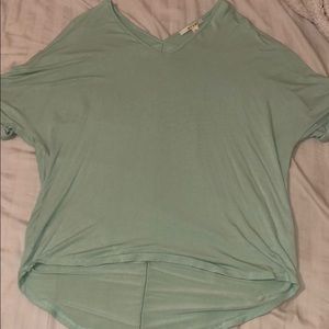 Turquoise v-neck top